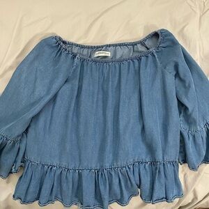 zara off the shoulder blouse